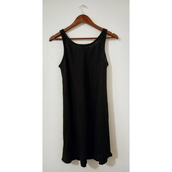 COMFY USA Dress Linen Black SZ XS Made in USA Mini - Picture 2 of 6